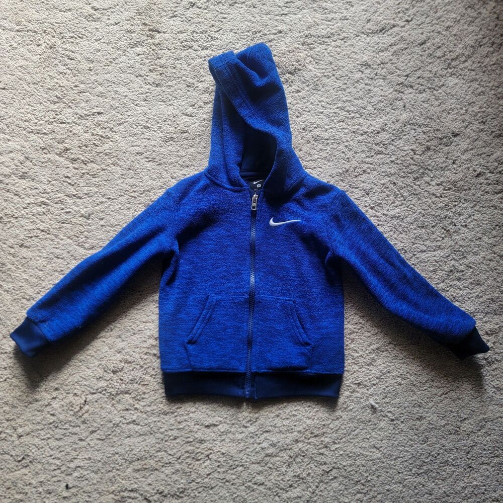 Nike Blue Fleece Zip Up Sweater Size 2-3 Years